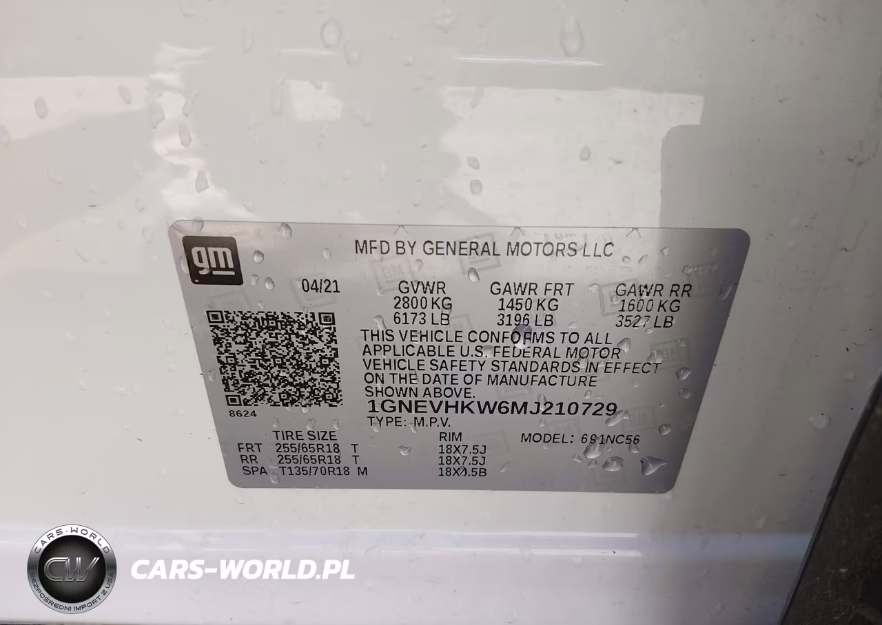 2021 Chevrolet Traverse Awd Lt Leather VIN:1GNEVHKW6MJ210729 - 9