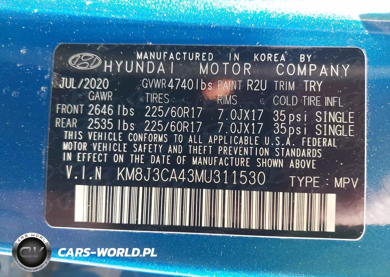 2021 Hyundai Tucson Value VIN:KM8J3CA43MU311530 - 9