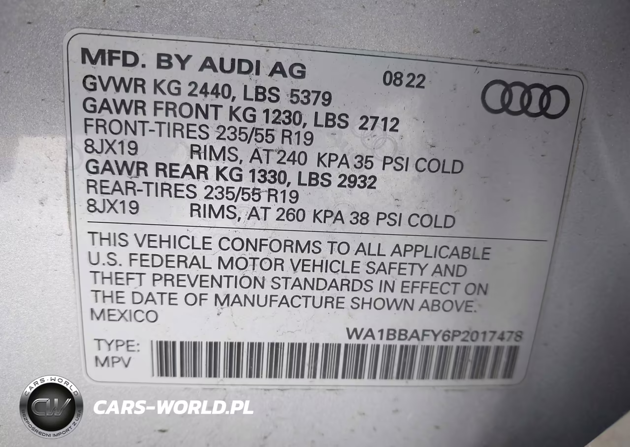 2023 Audi Q5 Premium Plus 40 Tfsi Quattro S Tronic VIN:WA1BBAFY6P2017478 - 9