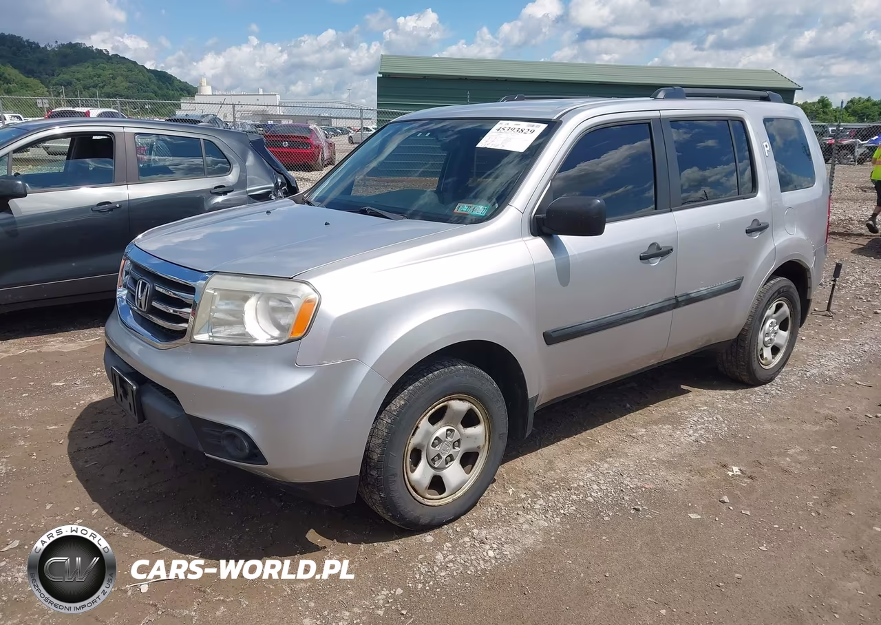 2013 Honda Pilot Lx VIN:5FNYF4H28DB079293 - 2