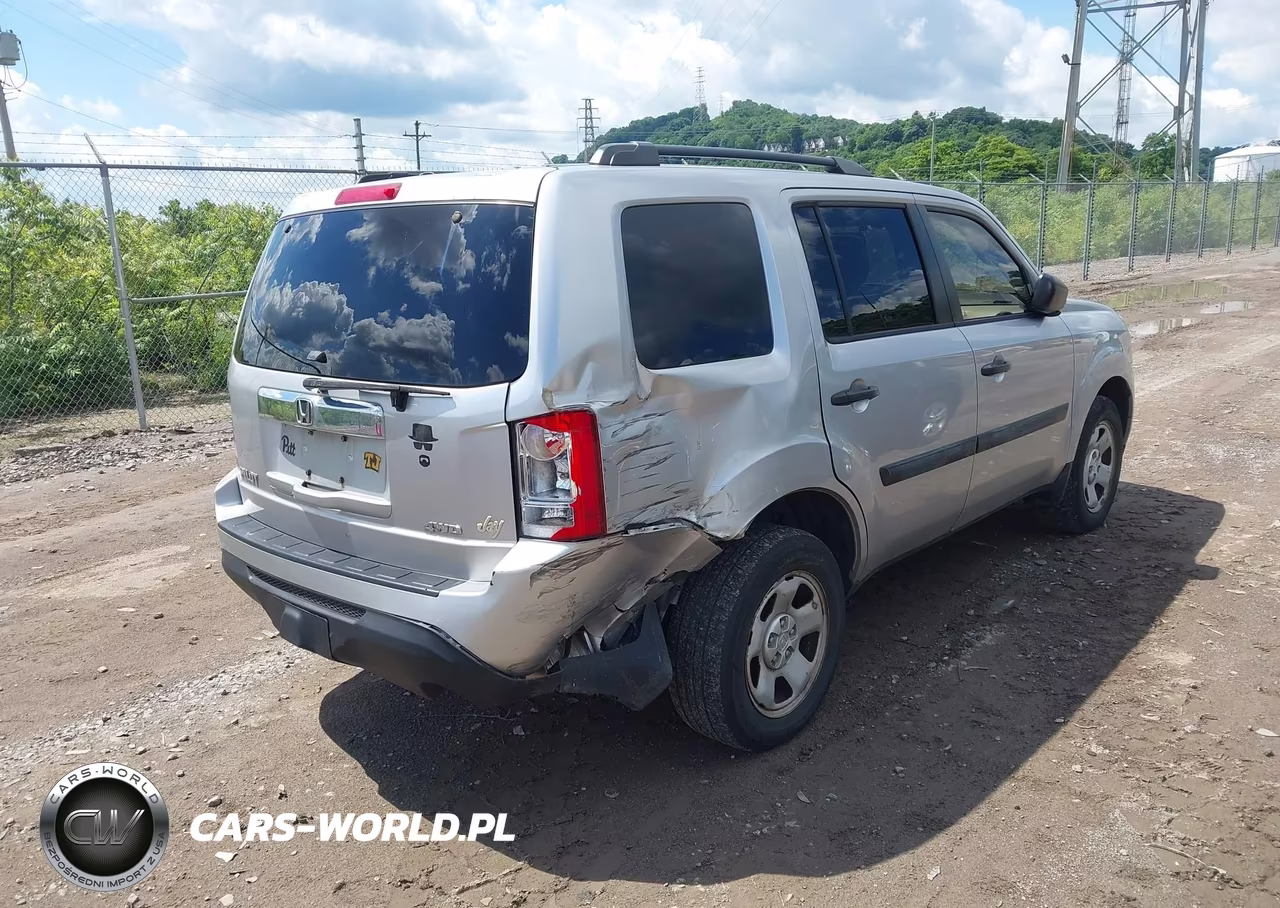 2013 Honda Pilot Lx VIN:5FNYF4H28DB079293 - 4