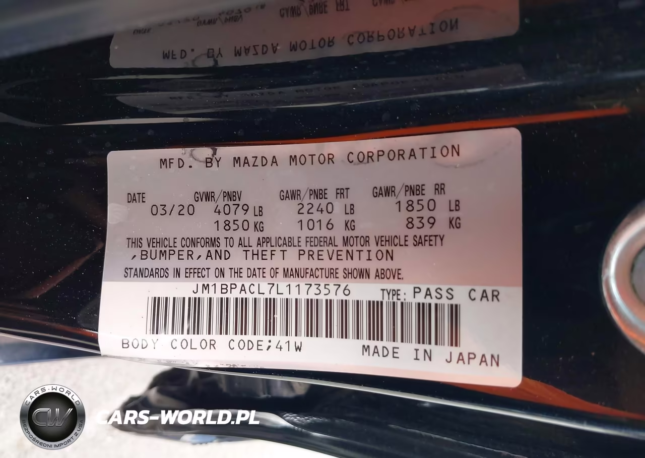 2020 Mazda Mazda3 Select Package VIN:JM1BPACL7L1173576 - 9