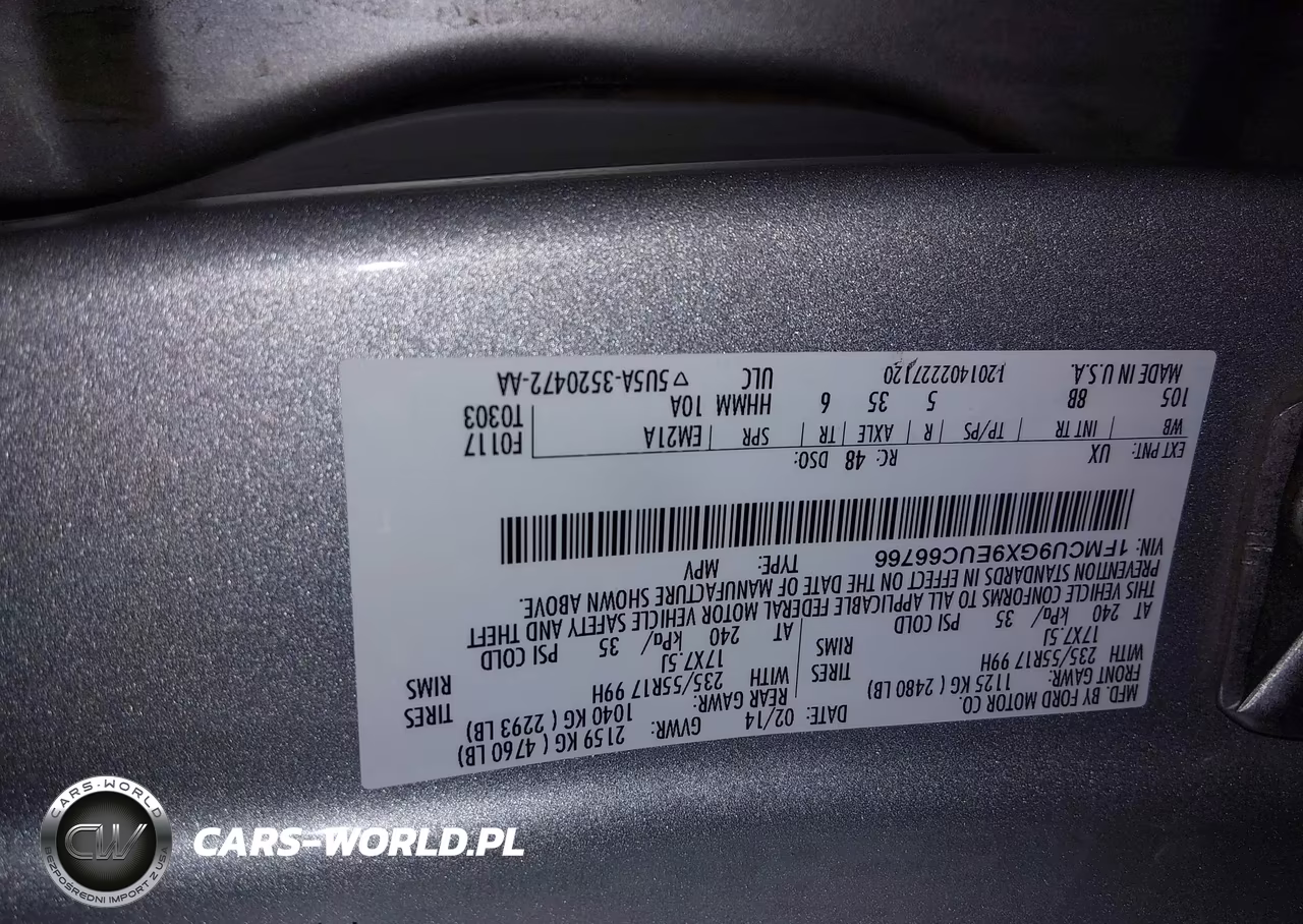 2014 Ford Escape Se VIN:1FMCU9GX9EUC66766 - 9