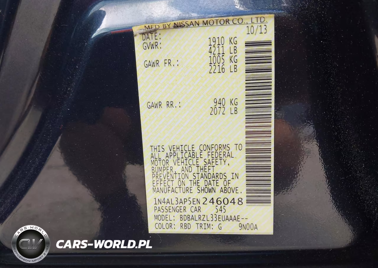 2014 Nissan Altima 2.5 S VIN:1N4AL3AP5EN246048 - 9