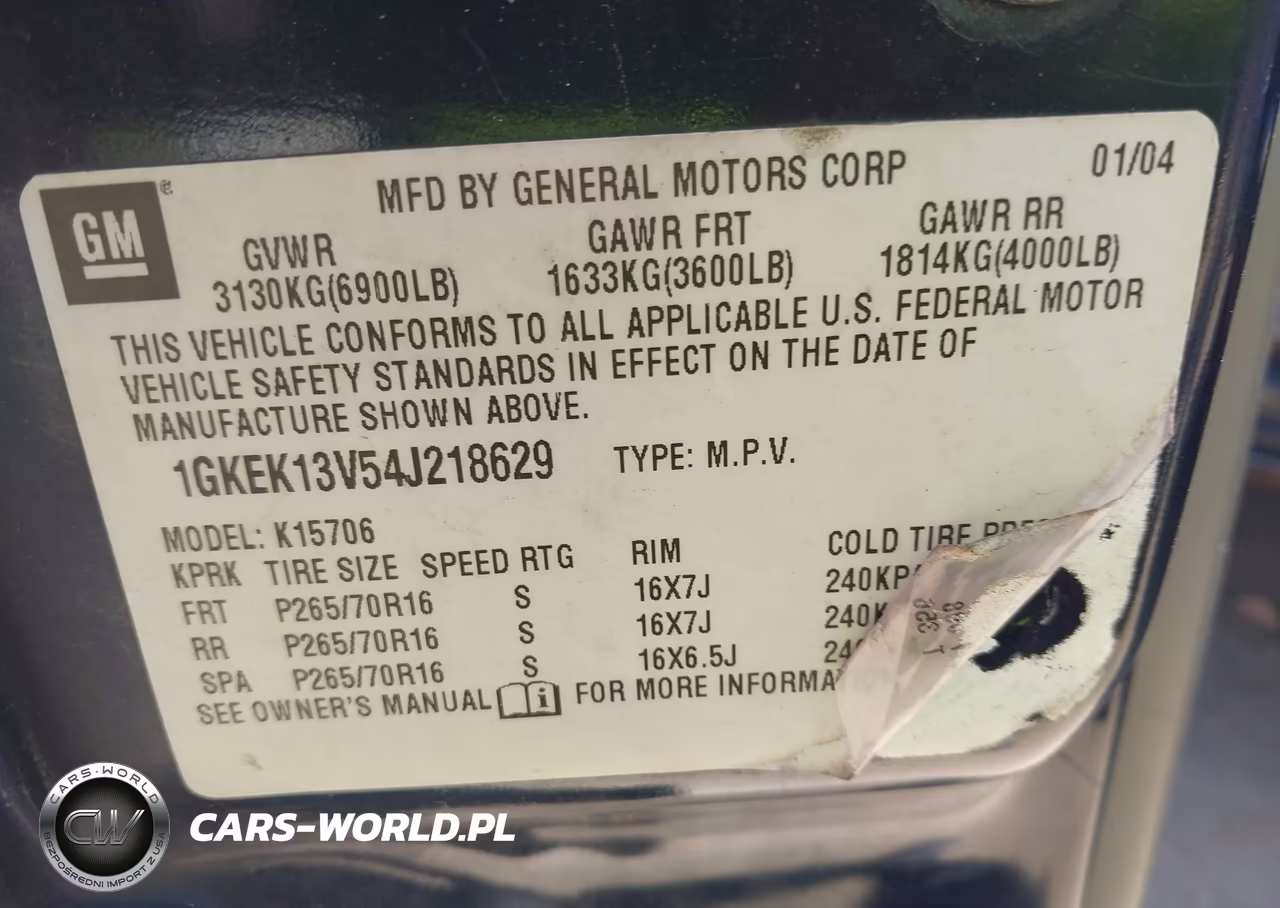 2004 GMC Yukon Sle VIN:1GKEK13V54J218629 - 9