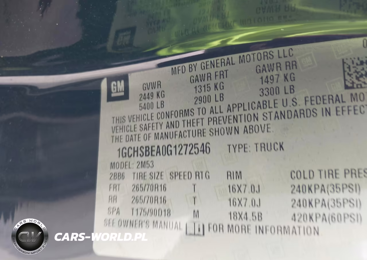 2016 Chevrolet Colorado Wt VIN:1GCHSBEA0G1272546 - 9