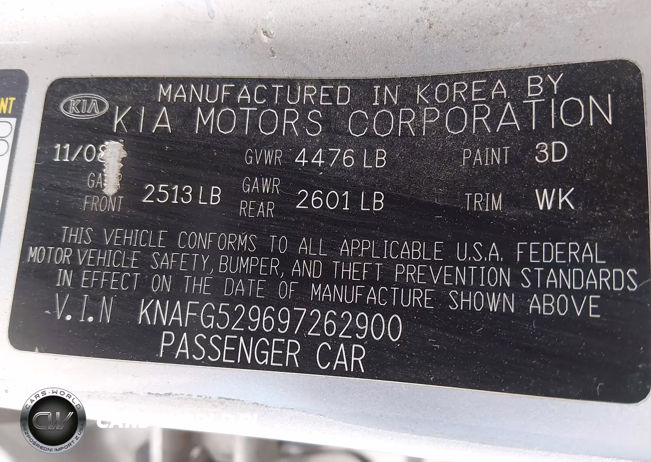 2009 Kia Rondo Lx VIN:KNAFG529697262900 - 9