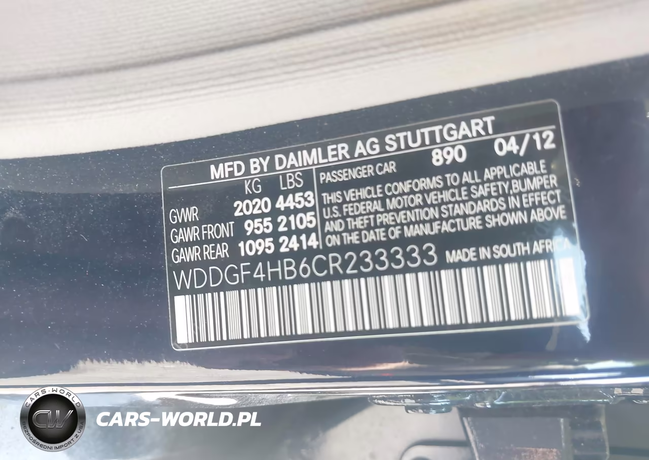 2012 Mercedes-Benz C 250 Sport VIN:WDDGF4HB6CR233333 - 9