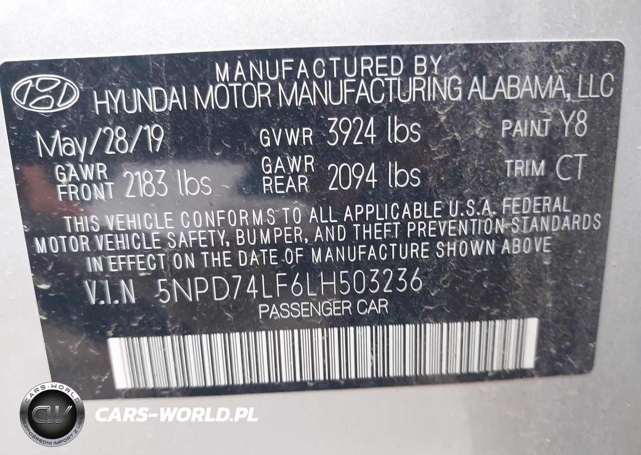 2020 Hyundai Elantra Se VIN:5NPD74LF6LH503236 - 9