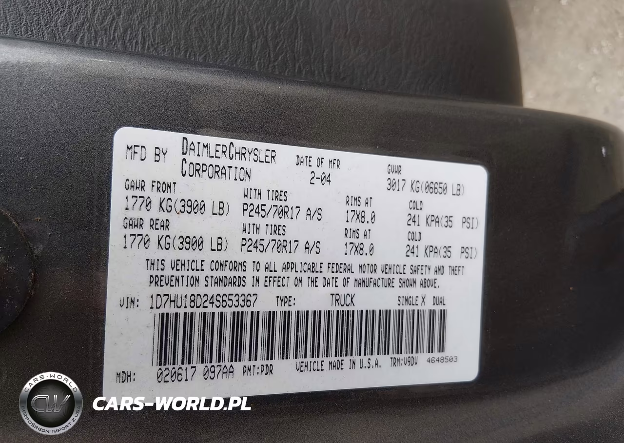 2004 Dodge Ram 1500 Slt-Laramie VIN:1D7HU18D24S653367 - 9