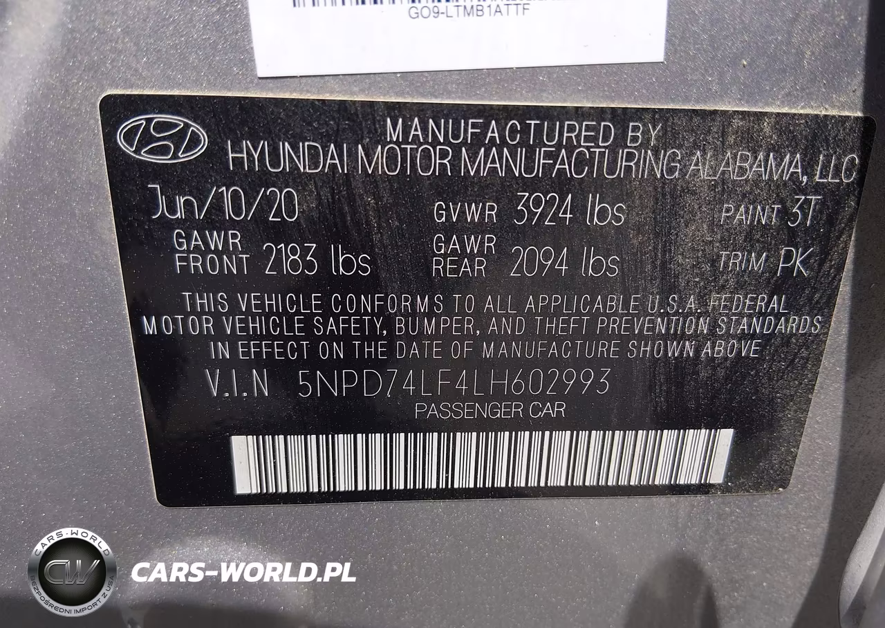 2020 Hyundai Elantra Se VIN:5NPD74LF4LH602993 - 9