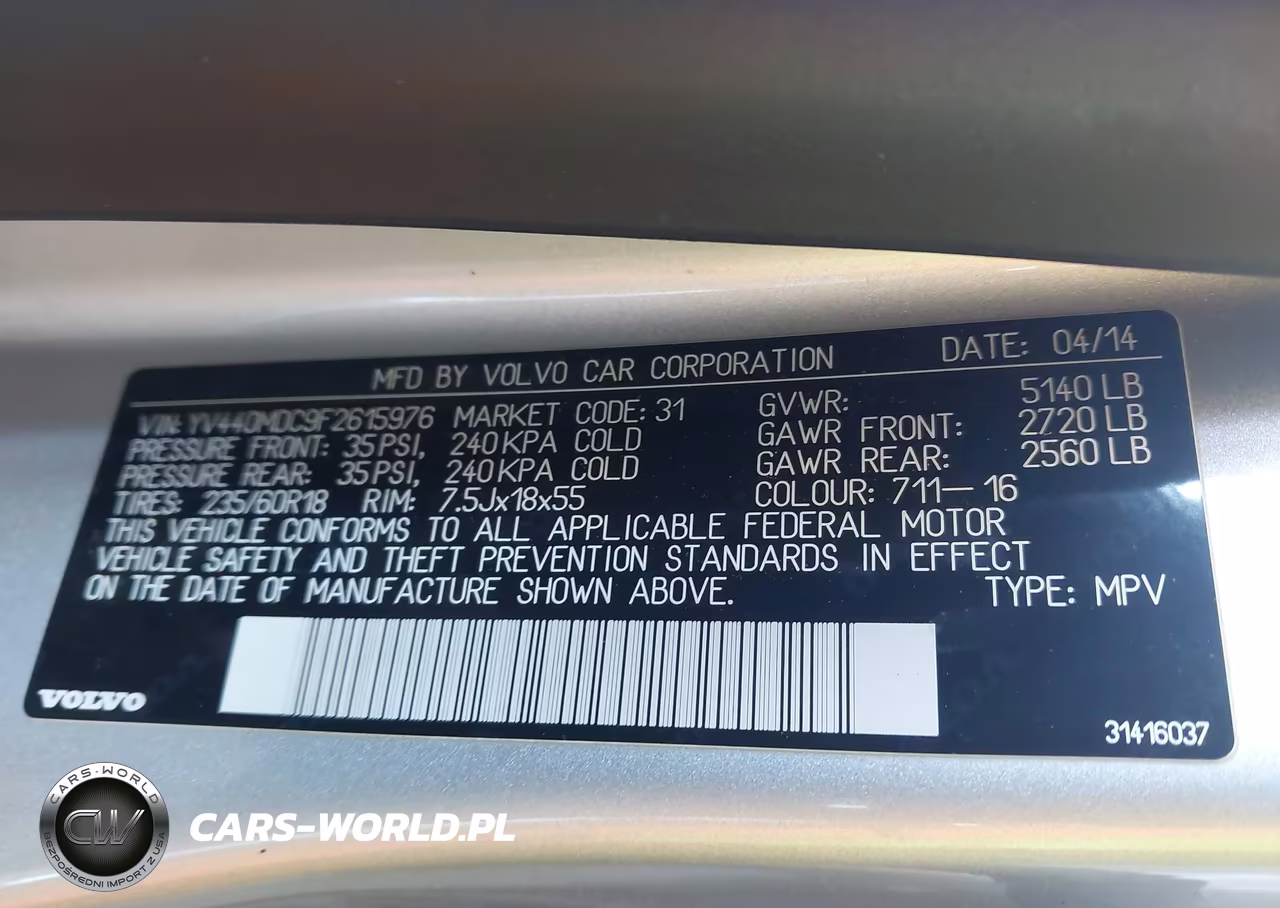 2015 Volvo Xc60 T5 Premier Plus VIN:YV440MDC9F2615976 - 9