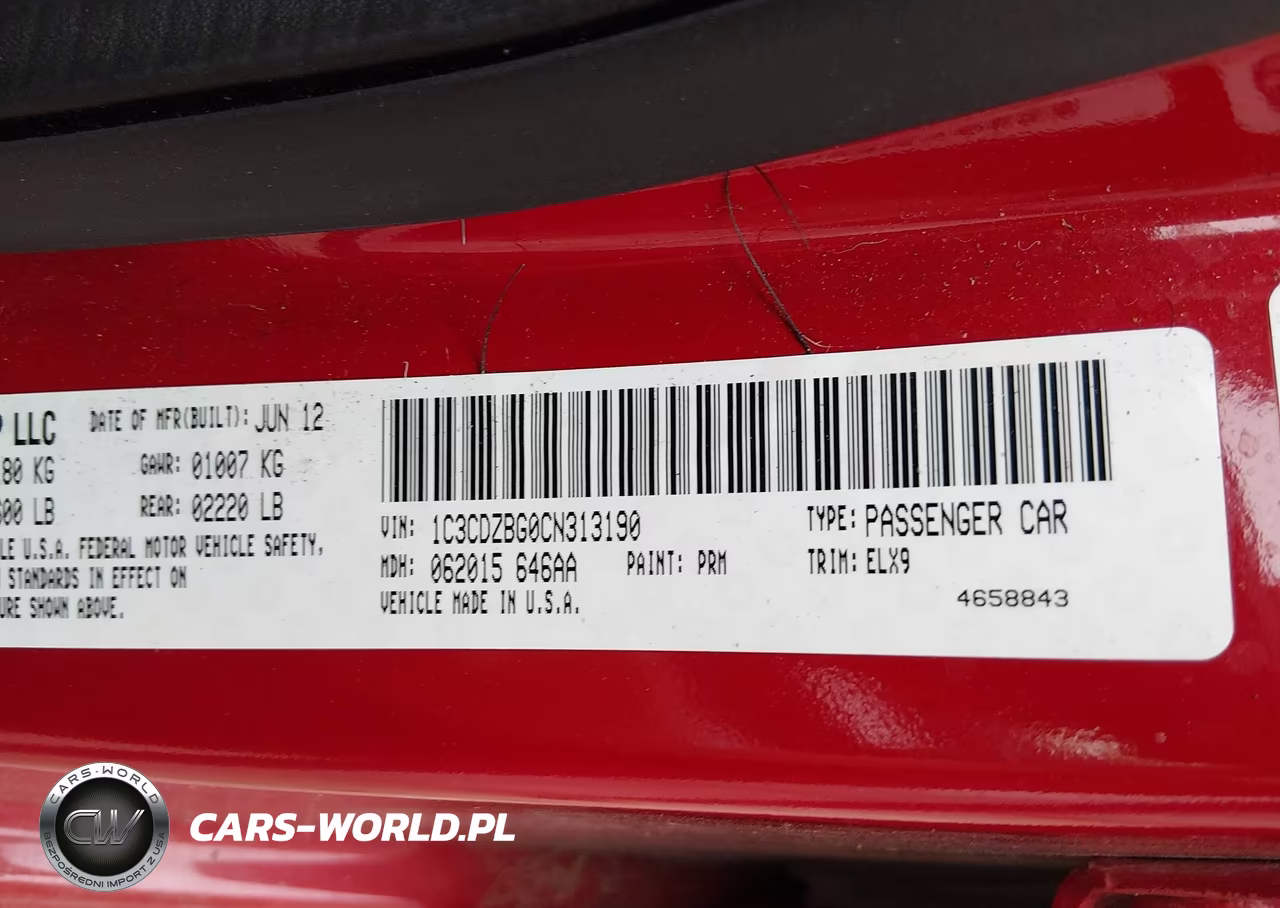 2012 Dodge Avenger R-T VIN:1C3CDZBG0CN313190 - 9