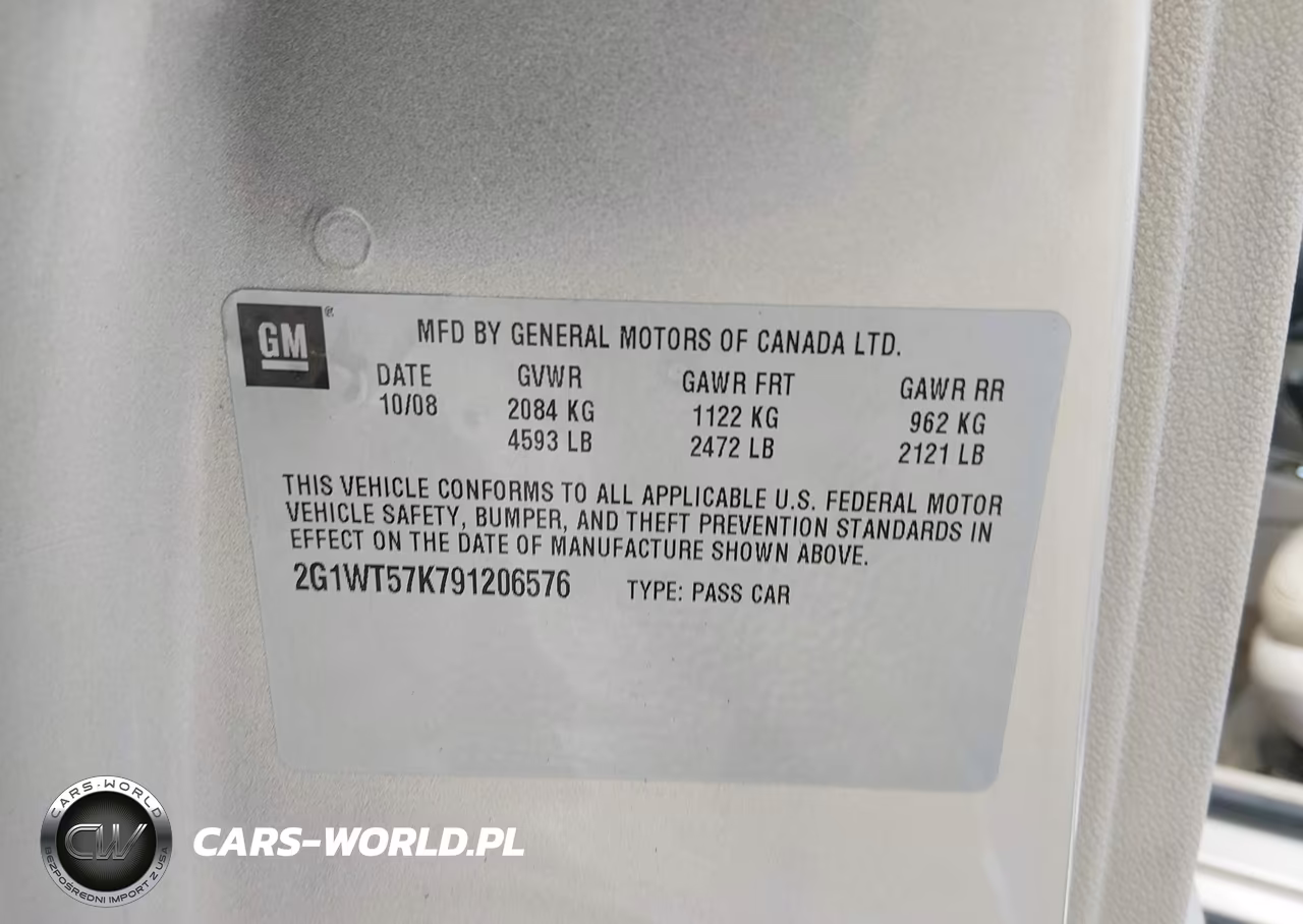 2009 Chevrolet Impala Lt VIN:2G1WT57K791206576 - 9