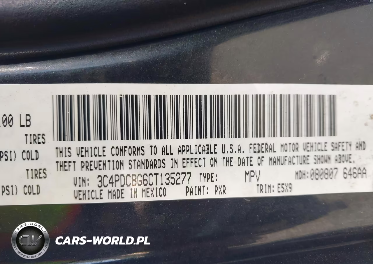 2012 Dodge Journey Sxt VIN:3C4PDCBG6CT135277 - 9