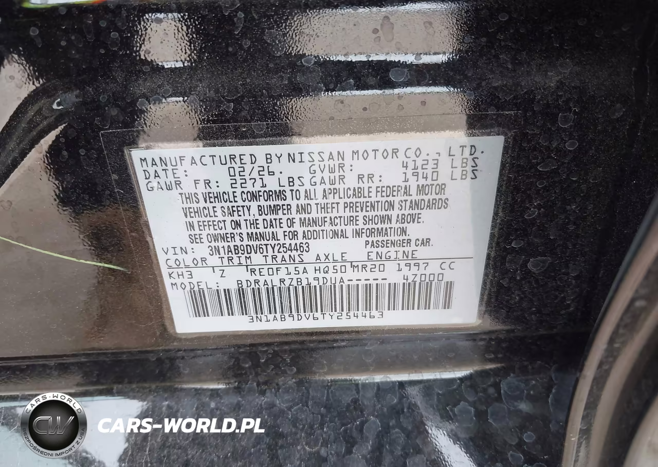 2026 Nissan Sentra Sr VIN:3N1AB9DV6TY254463 - 9