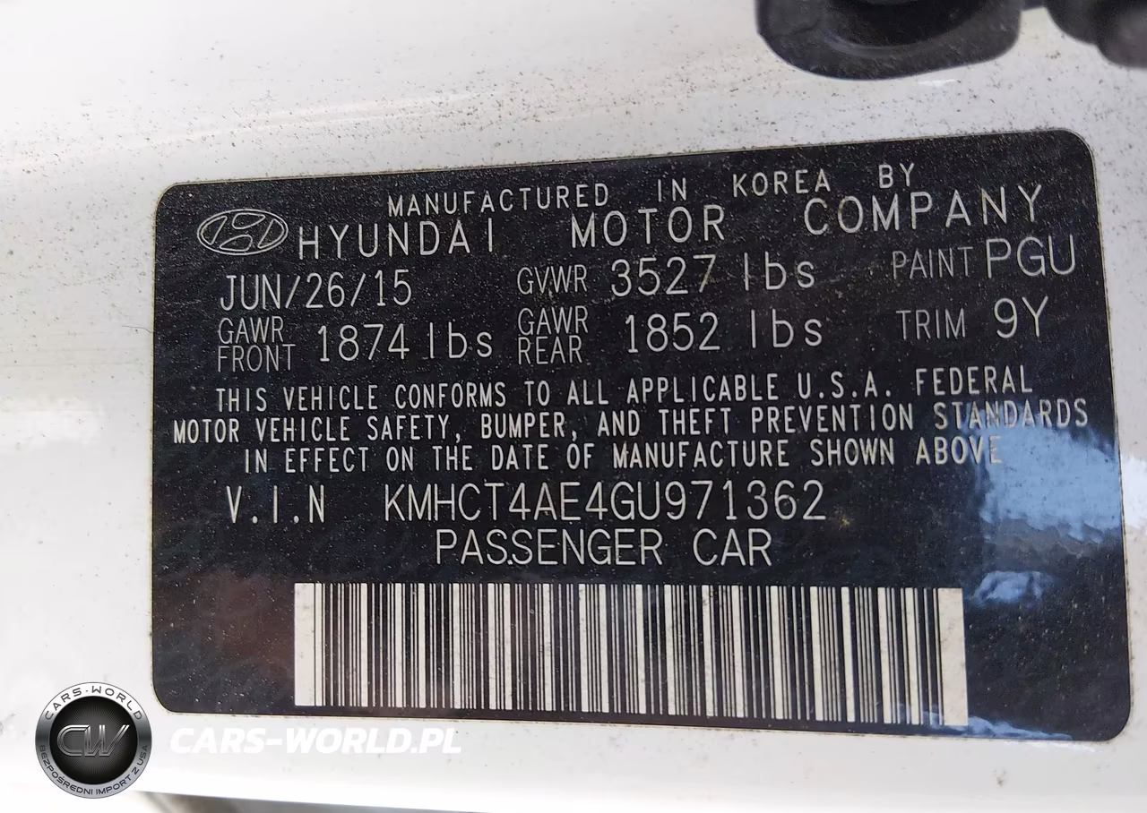 2016 Hyundai Accent Se VIN:KMHCT4AE4GU971362 - 9