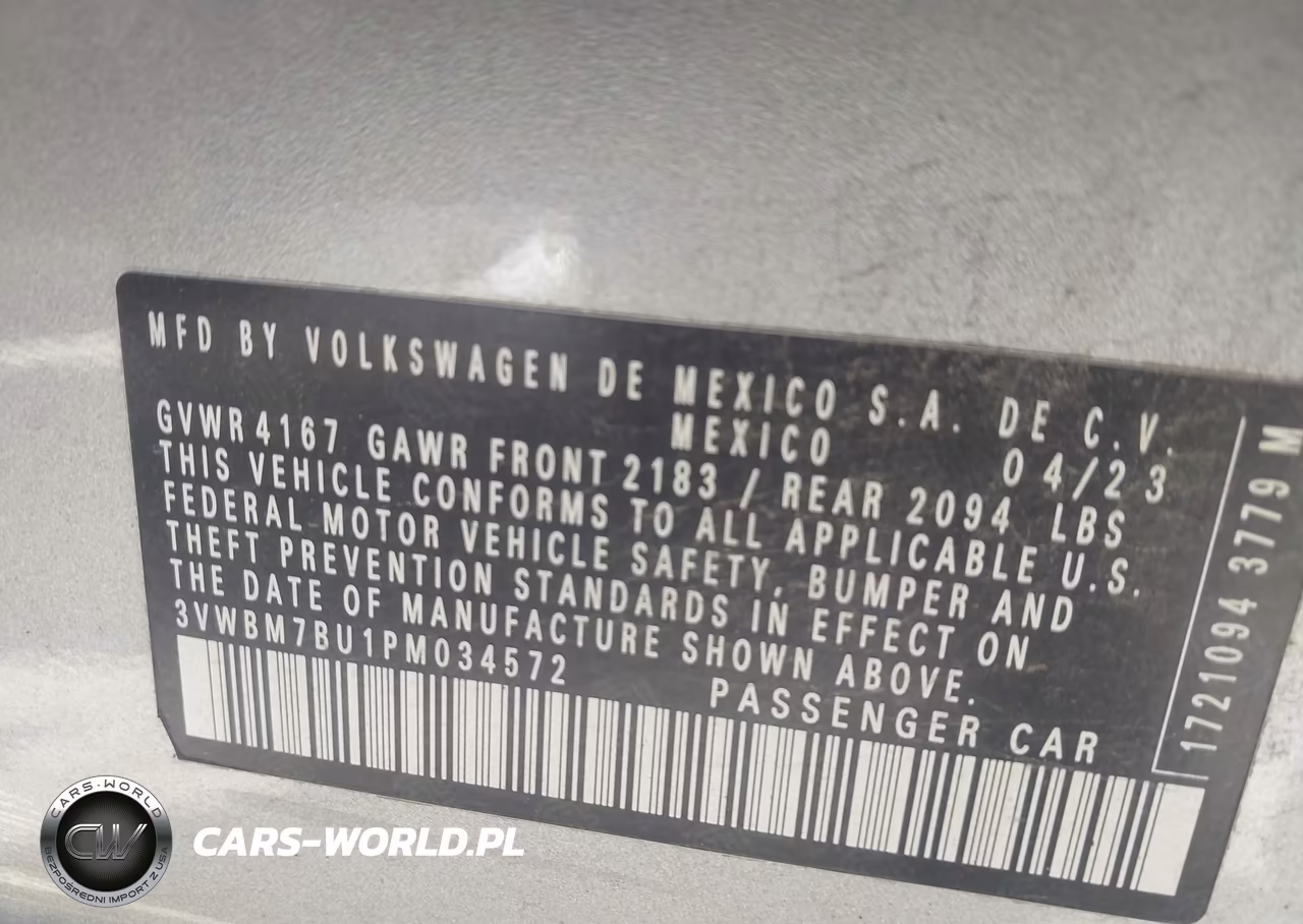 2023 Volkswagen Jetta 1.5T Sport VIN:3VWBM7BU1PM034572 - 9