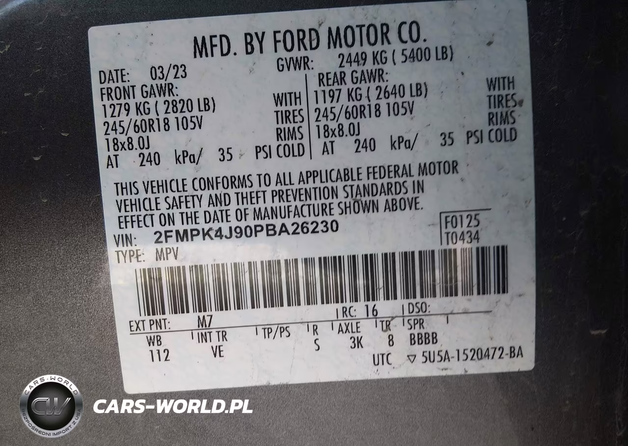 2023 Ford Edge Sel VIN:2FMPK4J90PBA26230 - 9