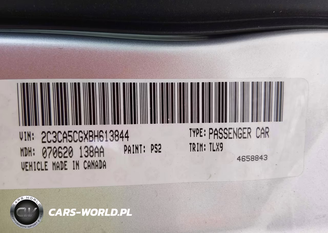 2011 Chrysler 300 Limited VIN:2C3CA5CGXBH613844 - 9