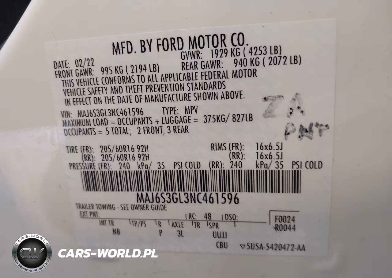 2022 Ford Ecosport Se VIN:MAJ6S3GL3NC461596 - 9