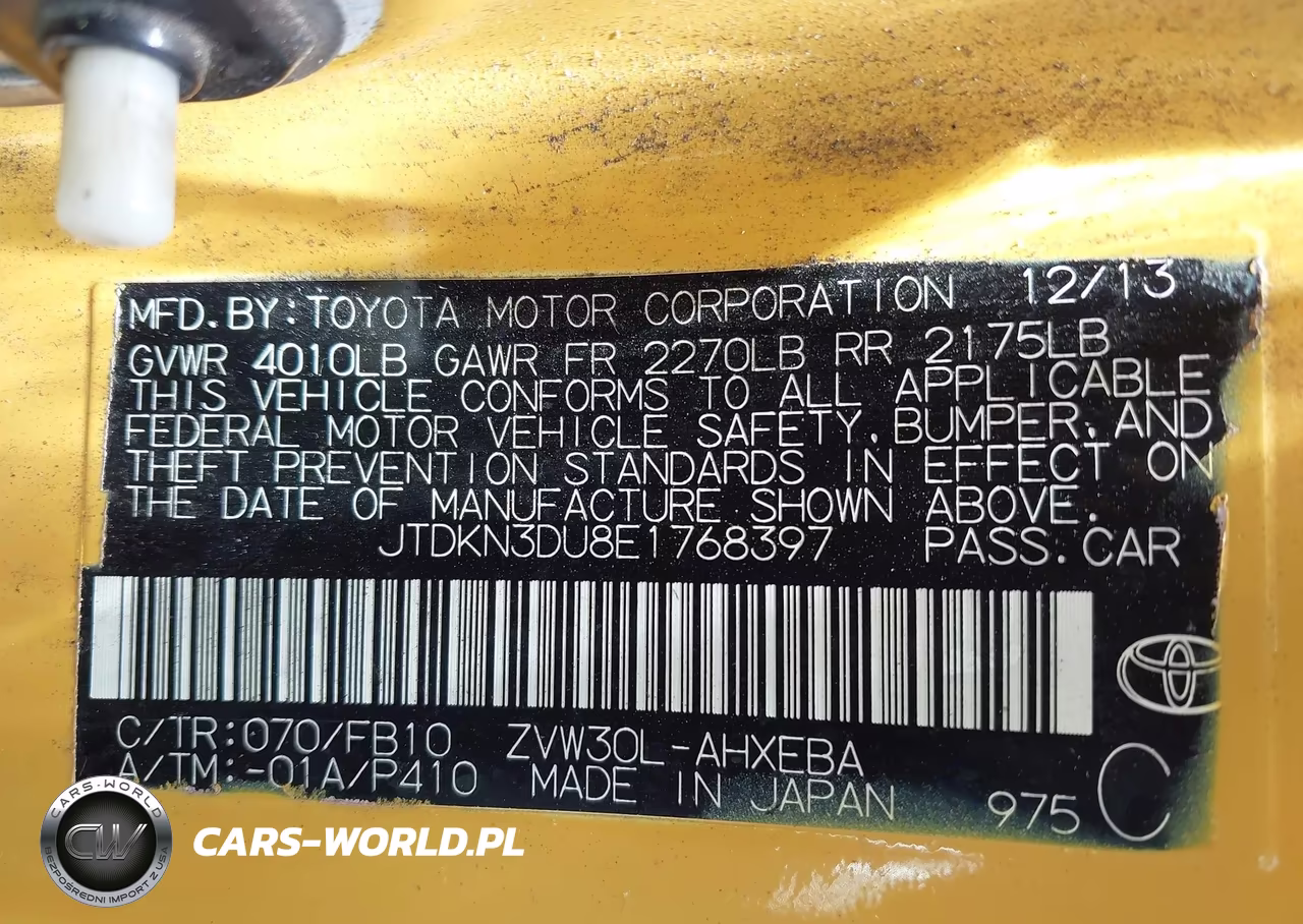 2014 Toyota Prius Three VIN:JTDKN3DU8E1768397 - 9