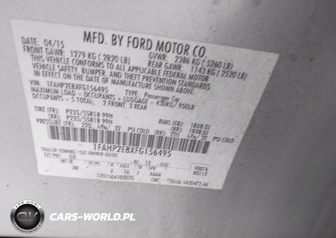 2015 Ford Taurus Sel VIN:1FAHP2E8XFG156495 - 9