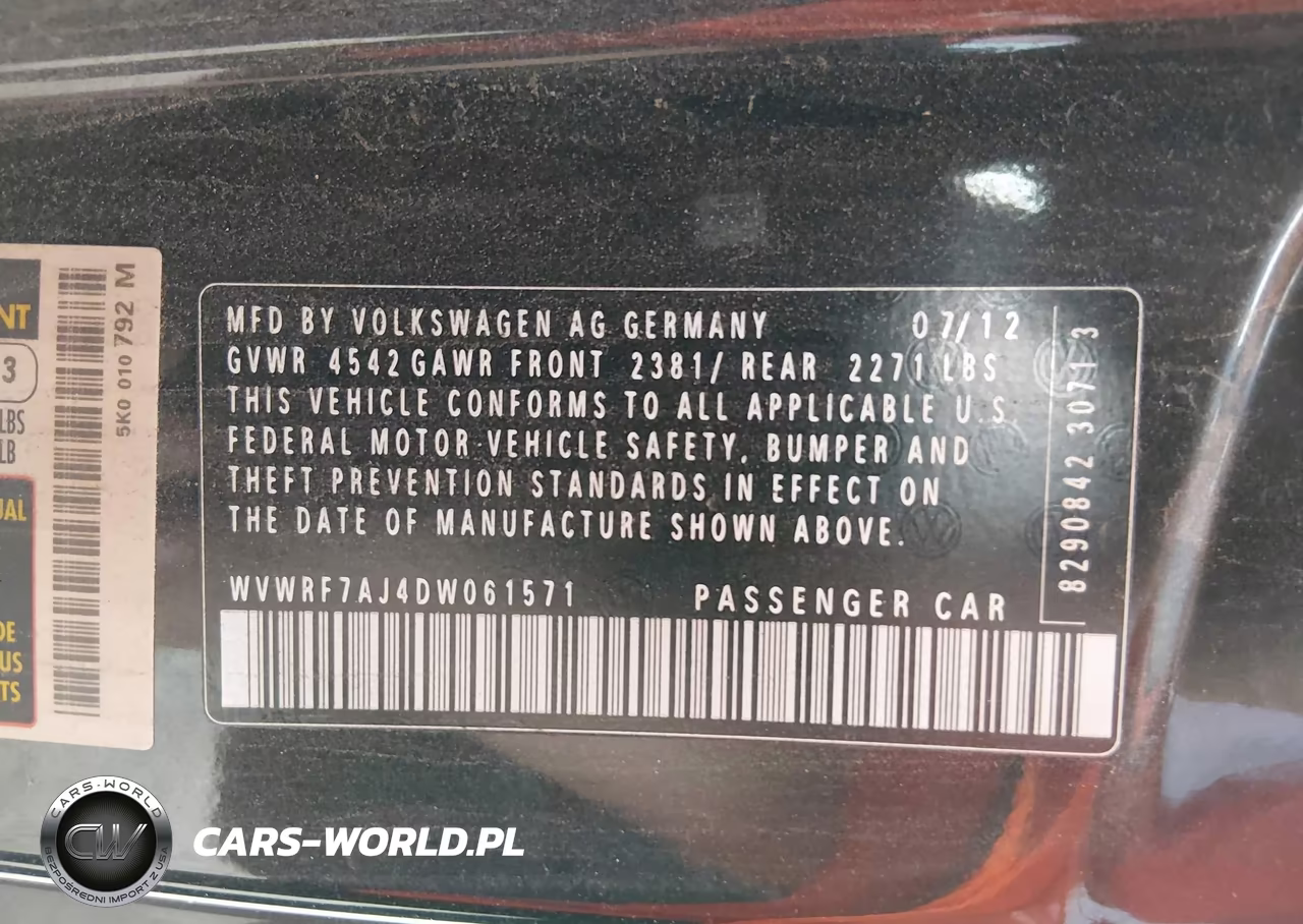 2013 Volkswagen Golf R 2-Door VIN:WVWRF7AJ4DW061571 - 9