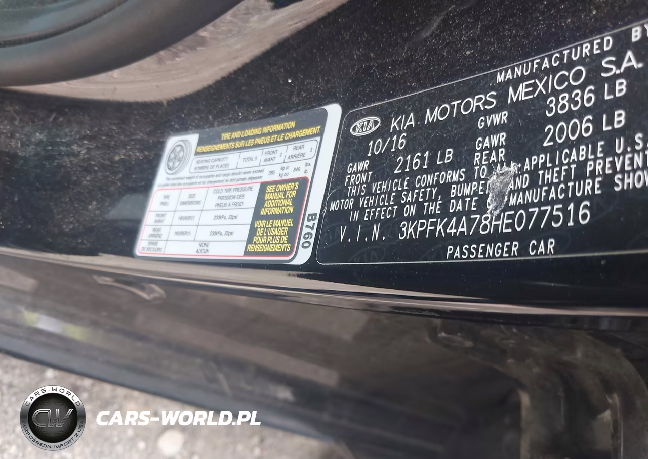 2017 Kia Forte Lx VIN:3KPFK4A78HE077516 - 9