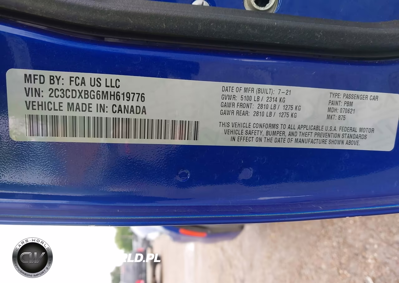 2021 Dodge Charger Sxt Rwd VIN:2C3CDXBG6MH619776 - 9