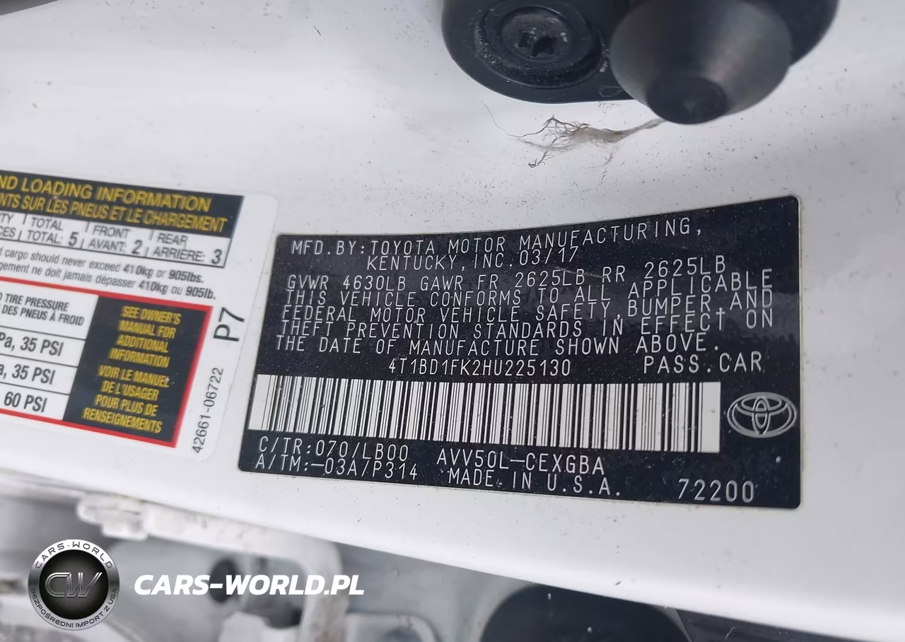 2017 Toyota Camry Hybrid Xle VIN:4T1BD1FK2HU225130 - 9