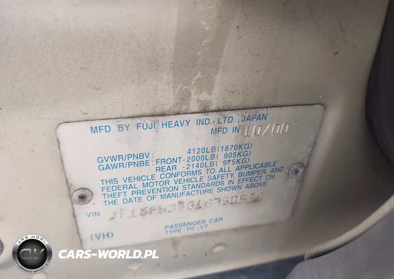 2001 Subaru Forester L VIN:JF1SF63501G750532 - 9