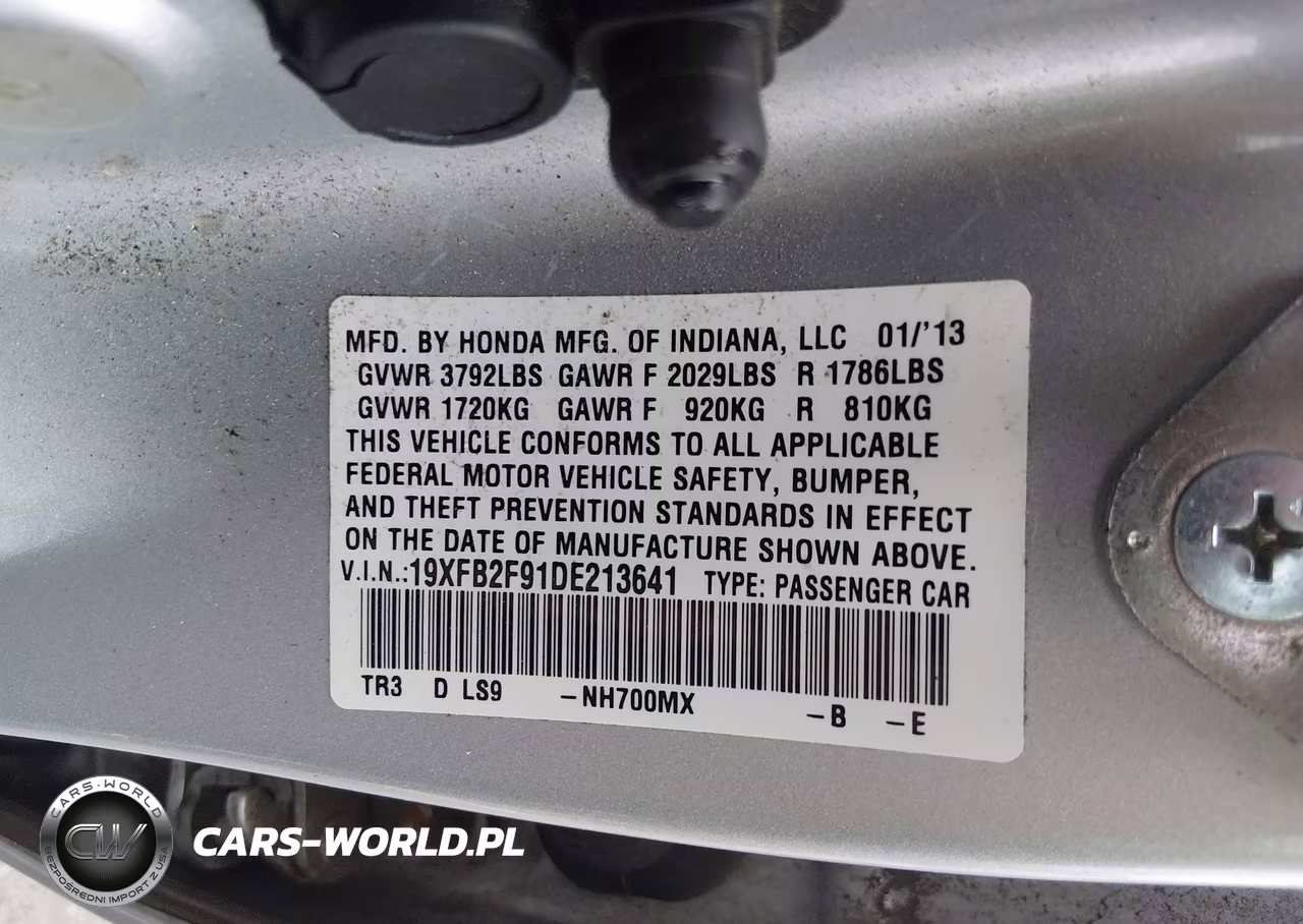 2013 Honda Civic Ex-L VIN:19XFB2F91DE213641 - 9