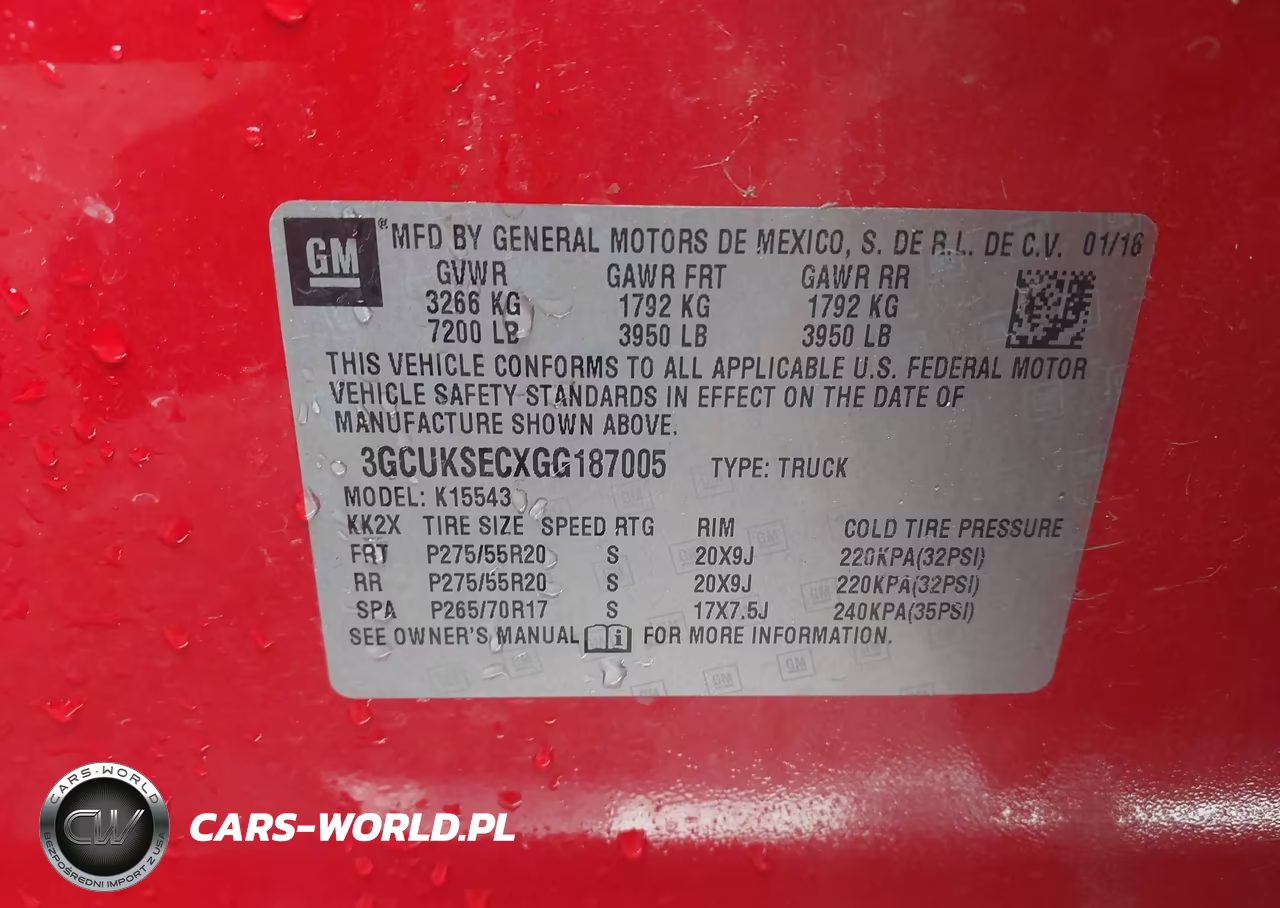 2016 Chevrolet Silverado 1500 1Lz VIN:3GCUKSECXGG187005 - 9