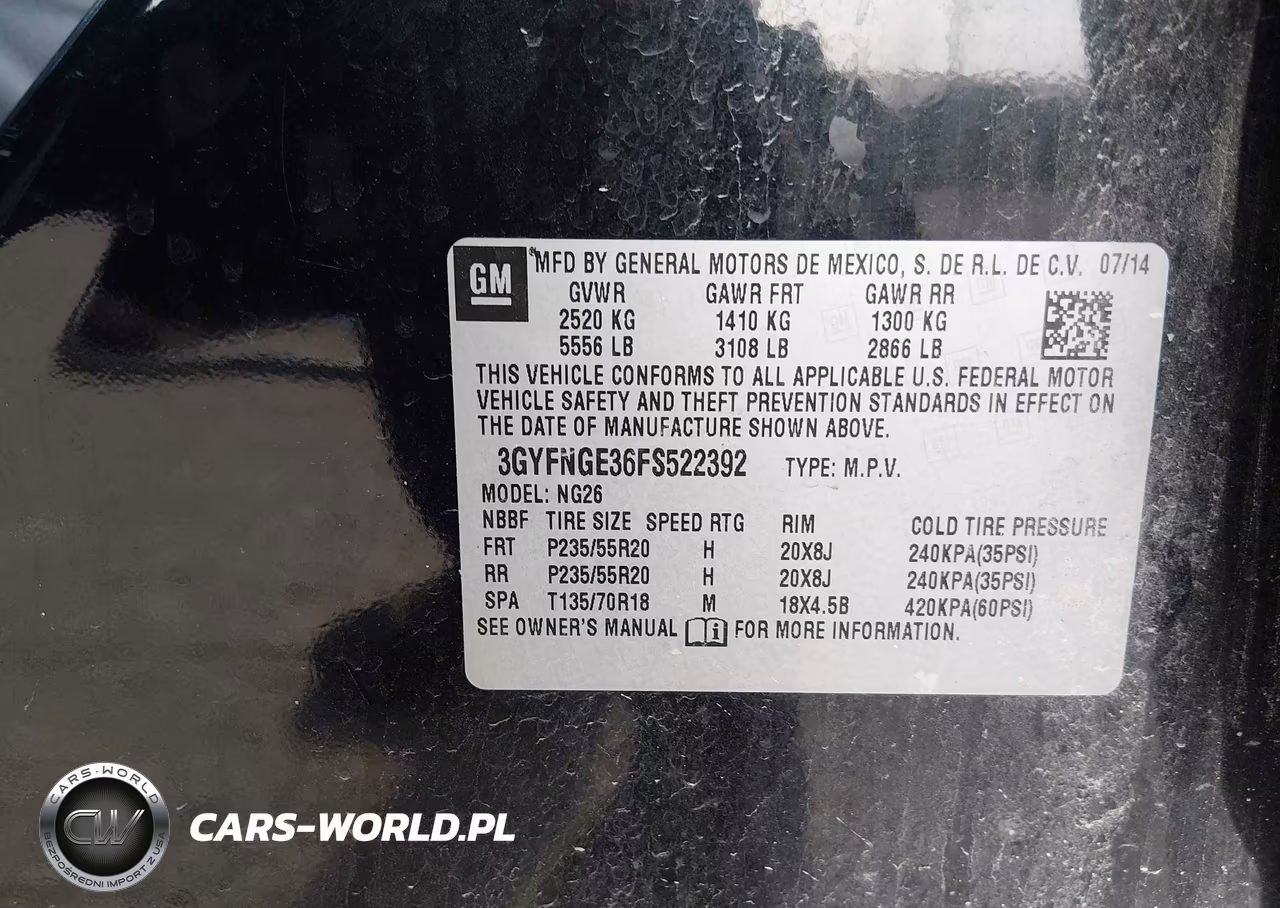2015 Cadillac Srx Premium Collection VIN:3GYFNGE36FS522392 - 9