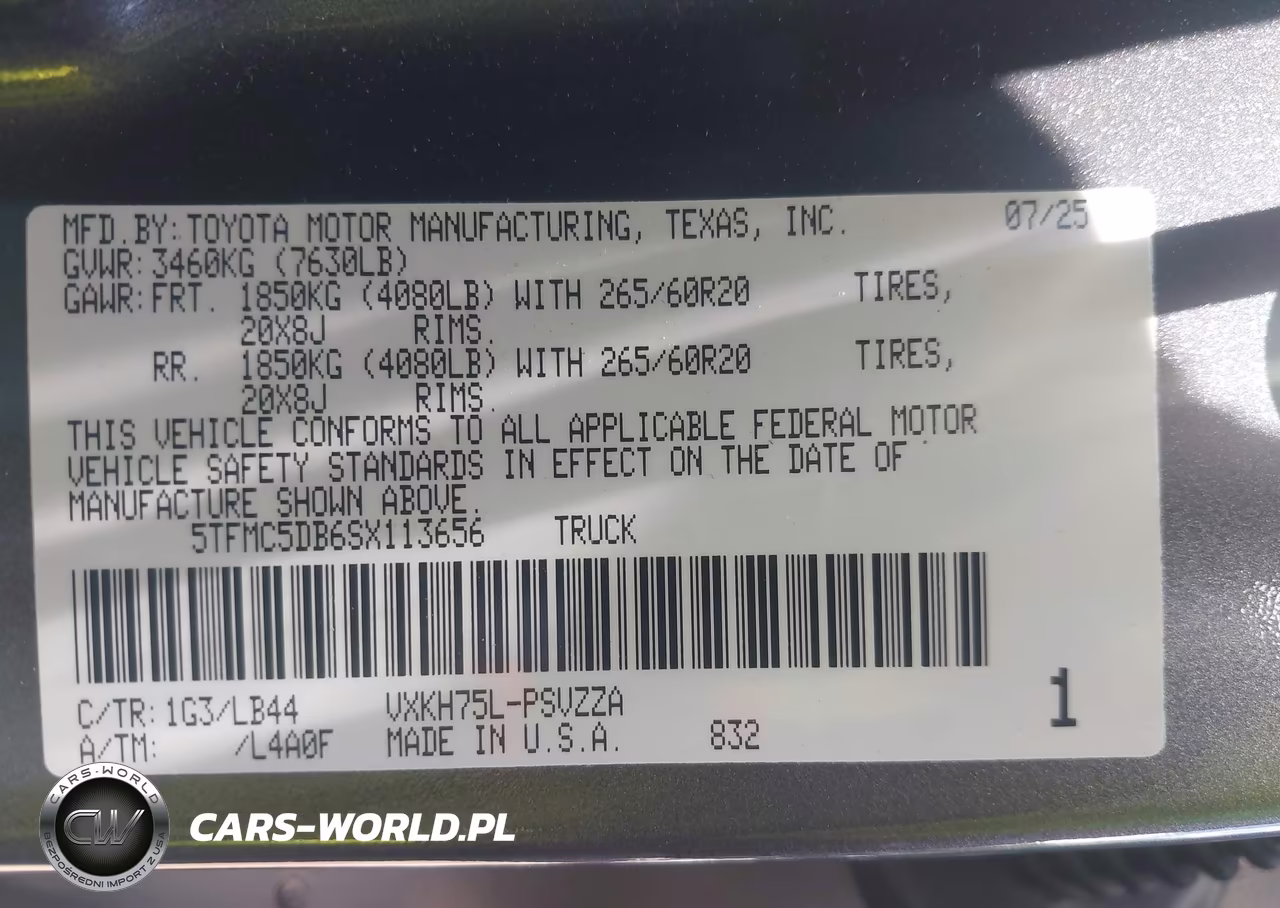 2025 Toyota Tundra Hybrid 1794 Edition Crewmax 5.5' Bed VIN:5TFMC5DB6SX113656 - 9