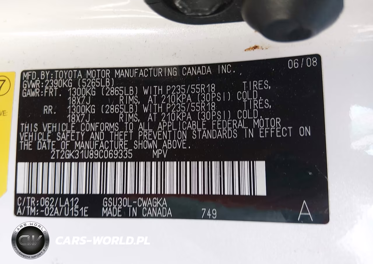 2009 Lexus Rx 350 VIN:2T2GK31U89C069335 - 9