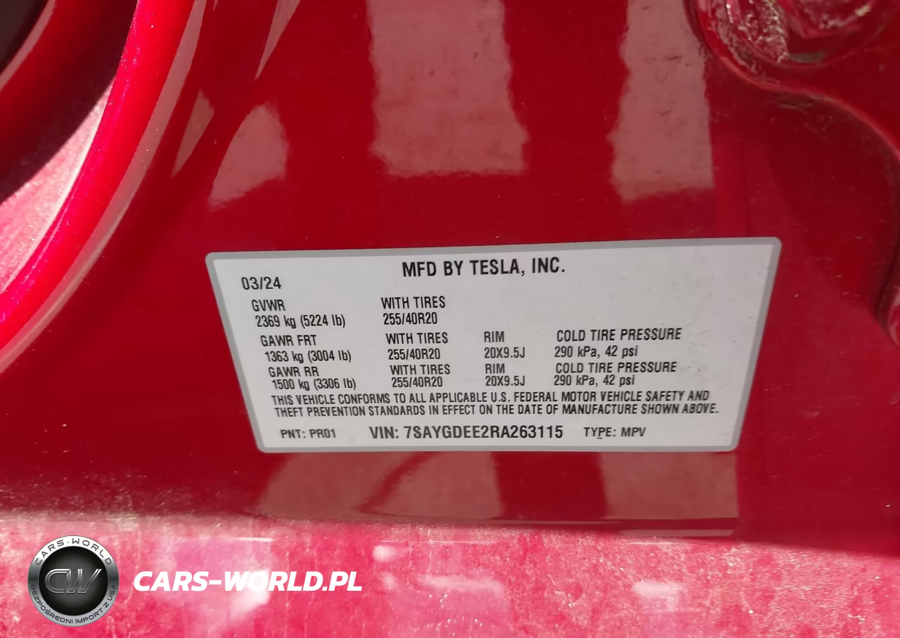 2024 Tesla Model Y Long Range Dual Motor All-Wheel Drive VIN:7SAYGDEE2RA263115 - 9