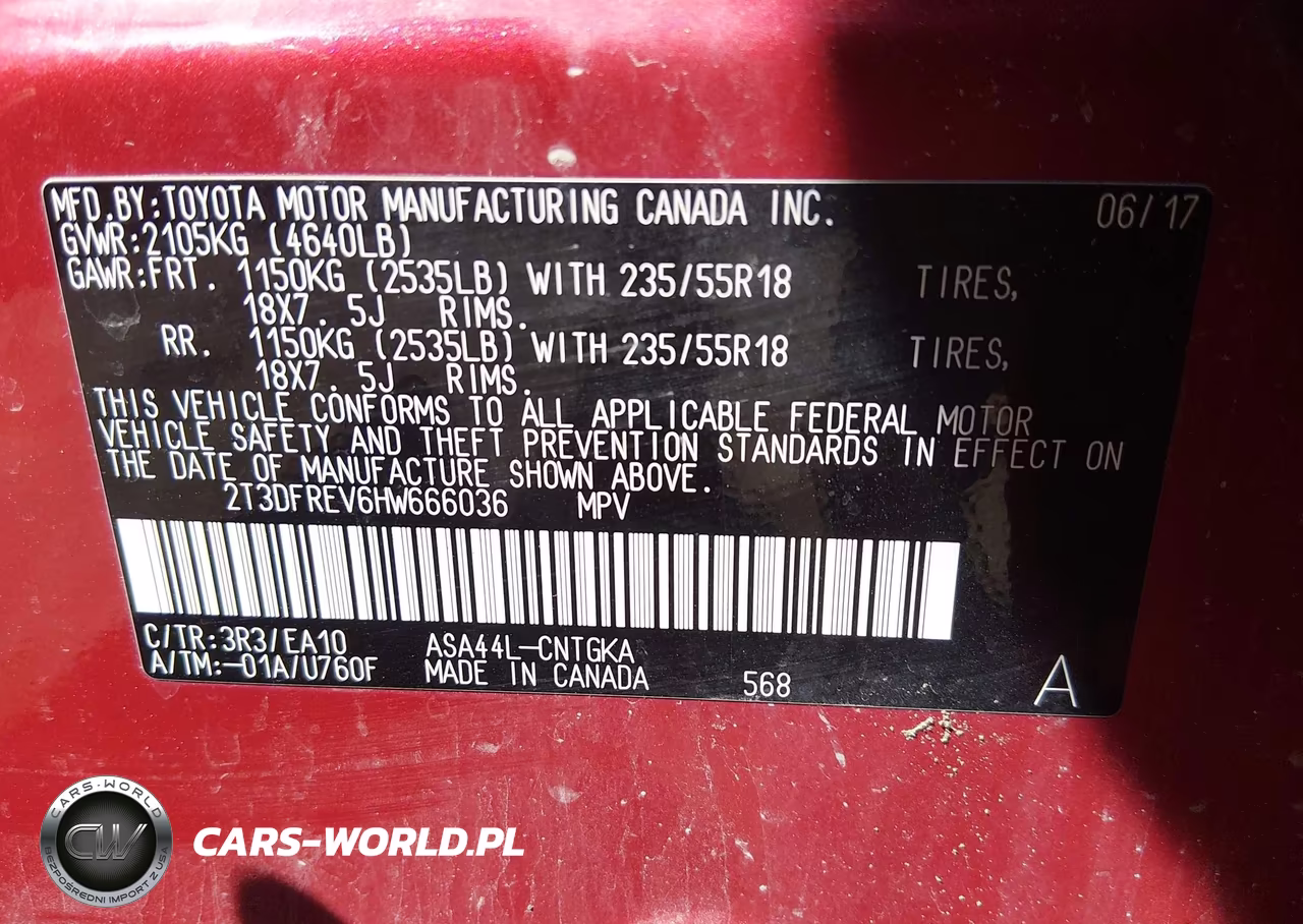 2017 Toyota Rav4 Limited VIN:2T3DFREV6HW666036 - 9