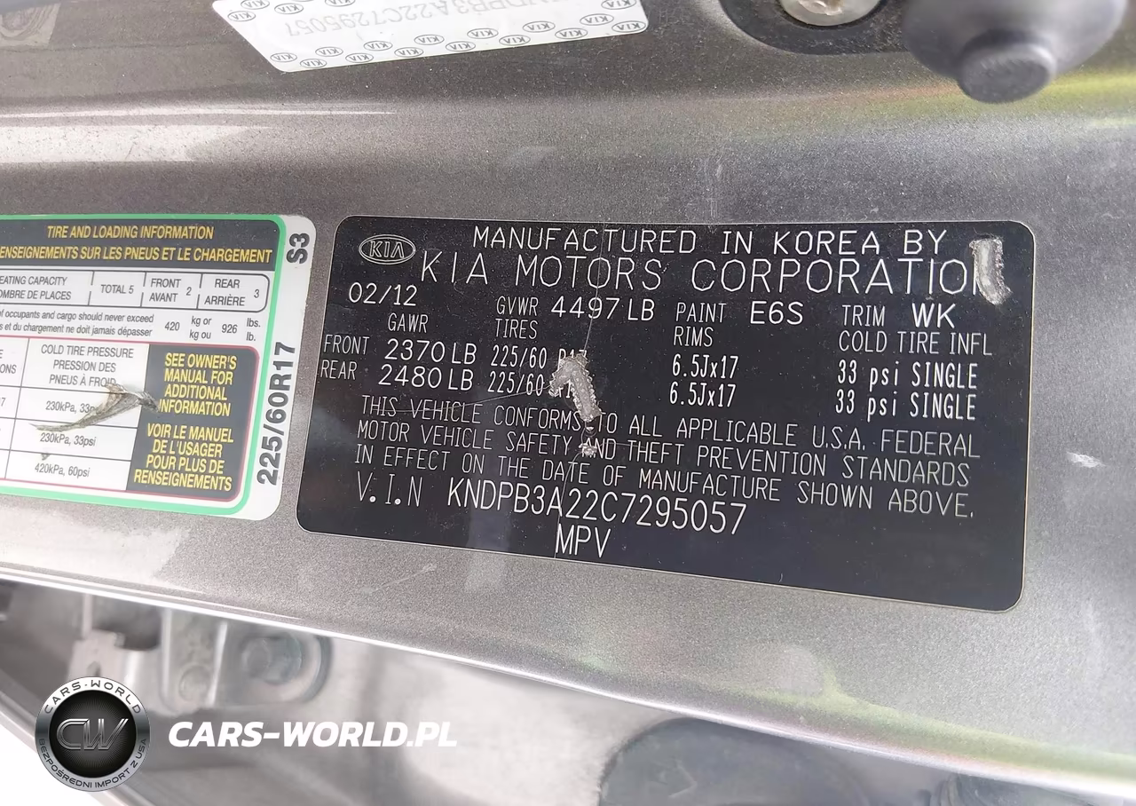 2012 Kia Sportage Lx VIN:KNDPB3A22C7295057 - 9