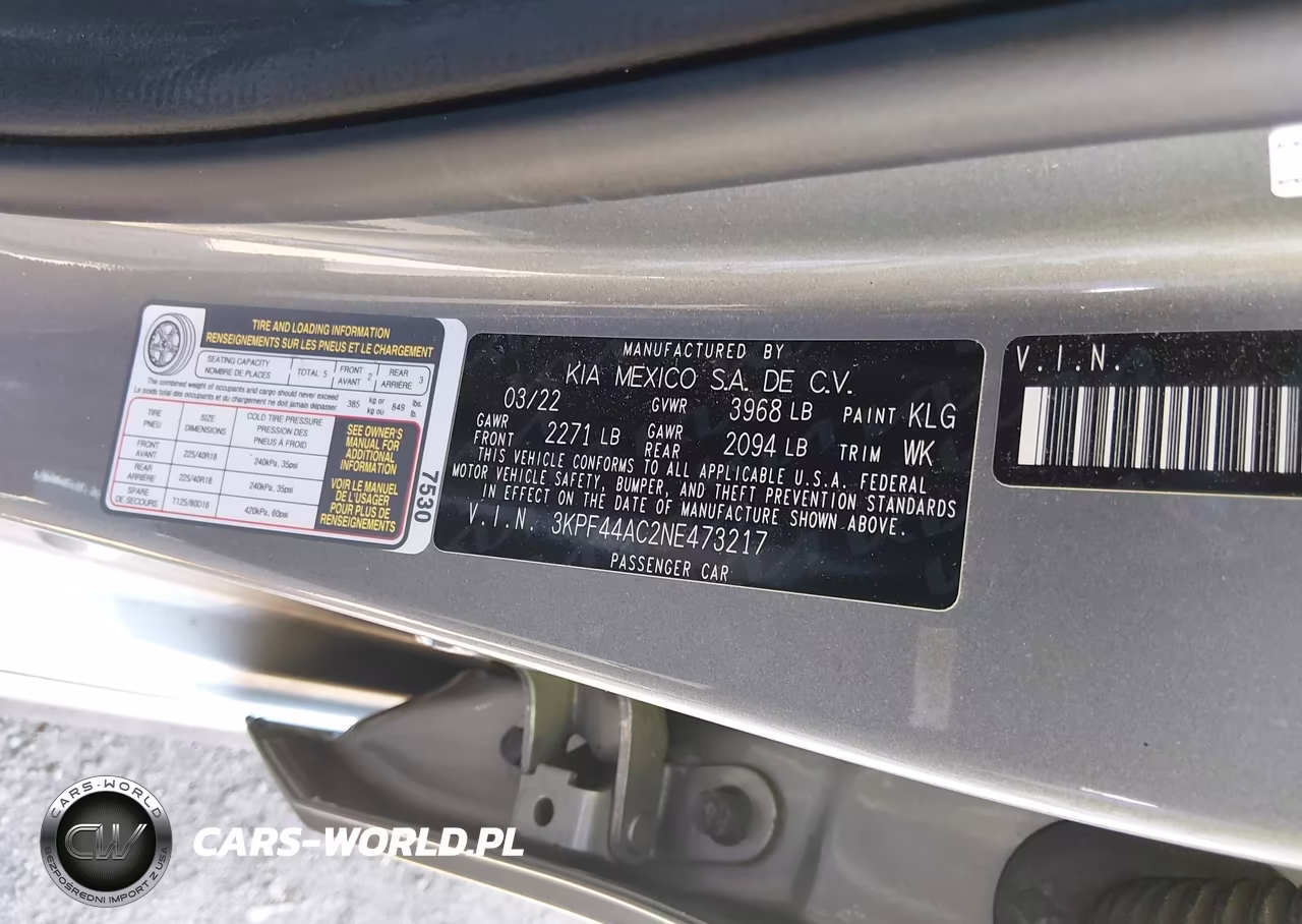 2022 Kia Forte Gt VIN:3KPF44AC2NE473217 - 9