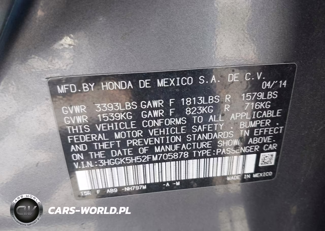 2015 Honda Fit Lx VIN:3HGGK5H52FM705878 - 9