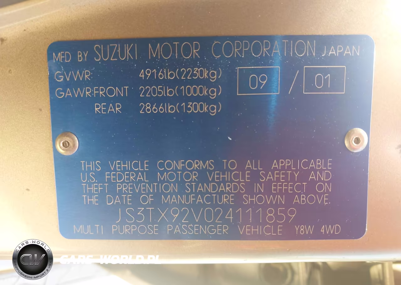 2002 Suzuki Xl-7 Limited-Plus-Standard-Touring VIN:JS3TX92V024111859 - 9
