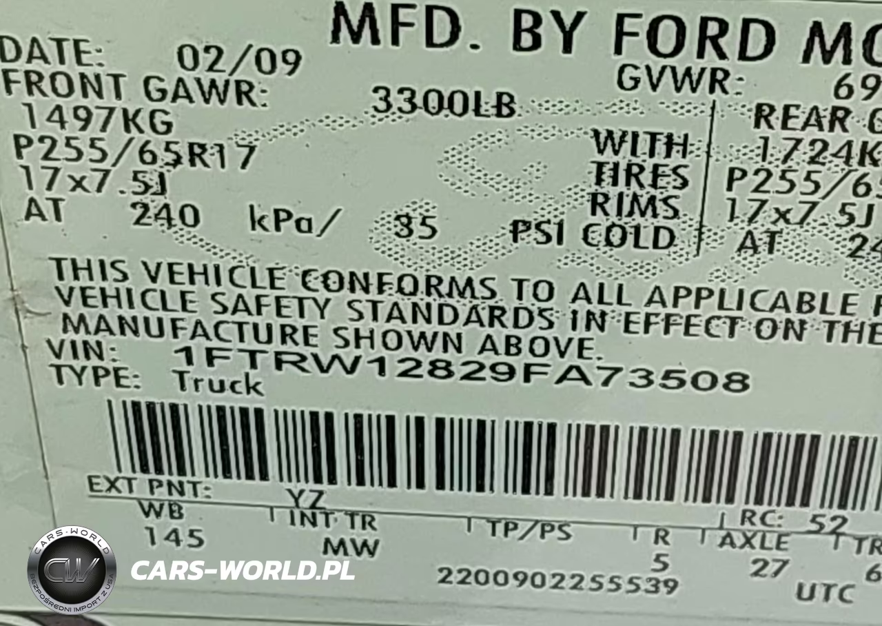 2009 Ford F-150 Xl-Xlt VIN:1FTRW12829FA73508 - 9