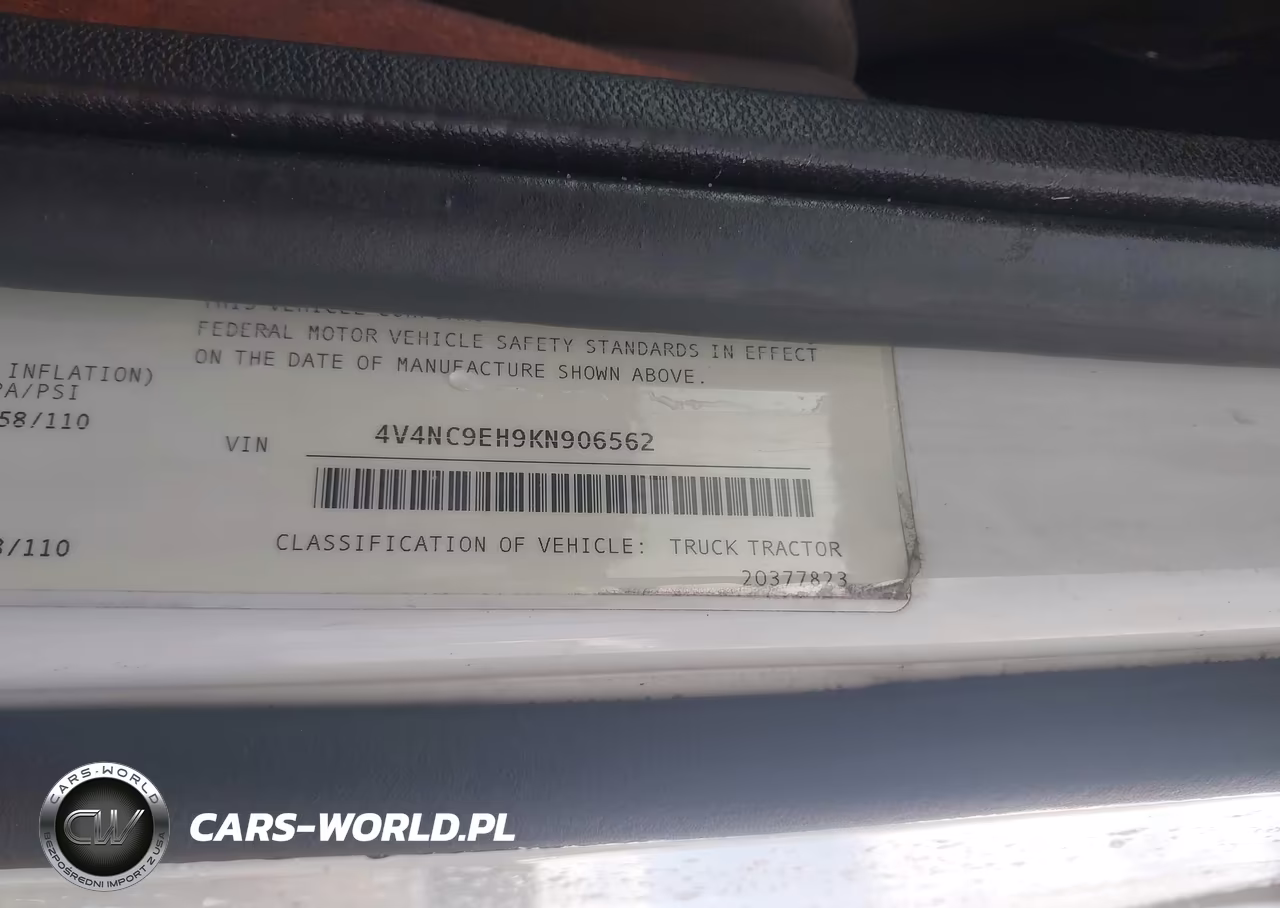 2019 Volvo Vnl VIN:4V4NC9EH9KN906562 - 8