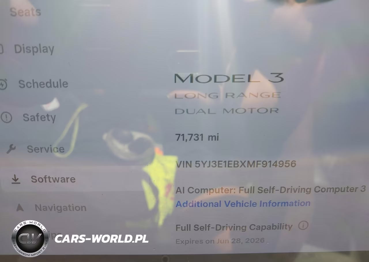 2021 Tesla Model 3 Long Range VIN:5YJ3E1EBXMF914956 - 7