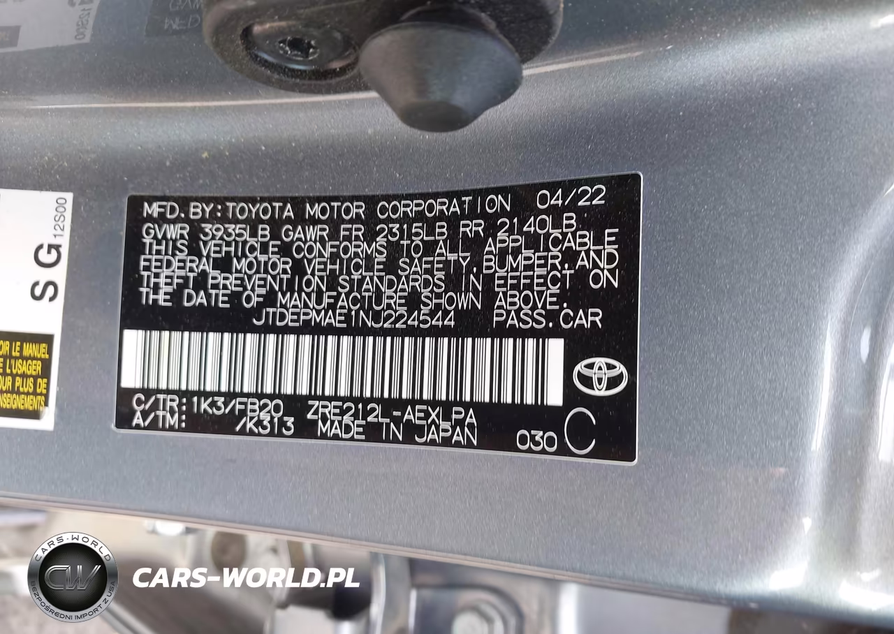 2022 Toyota Corolla Le VIN:JTDEPMAE1NJ224544 - 9