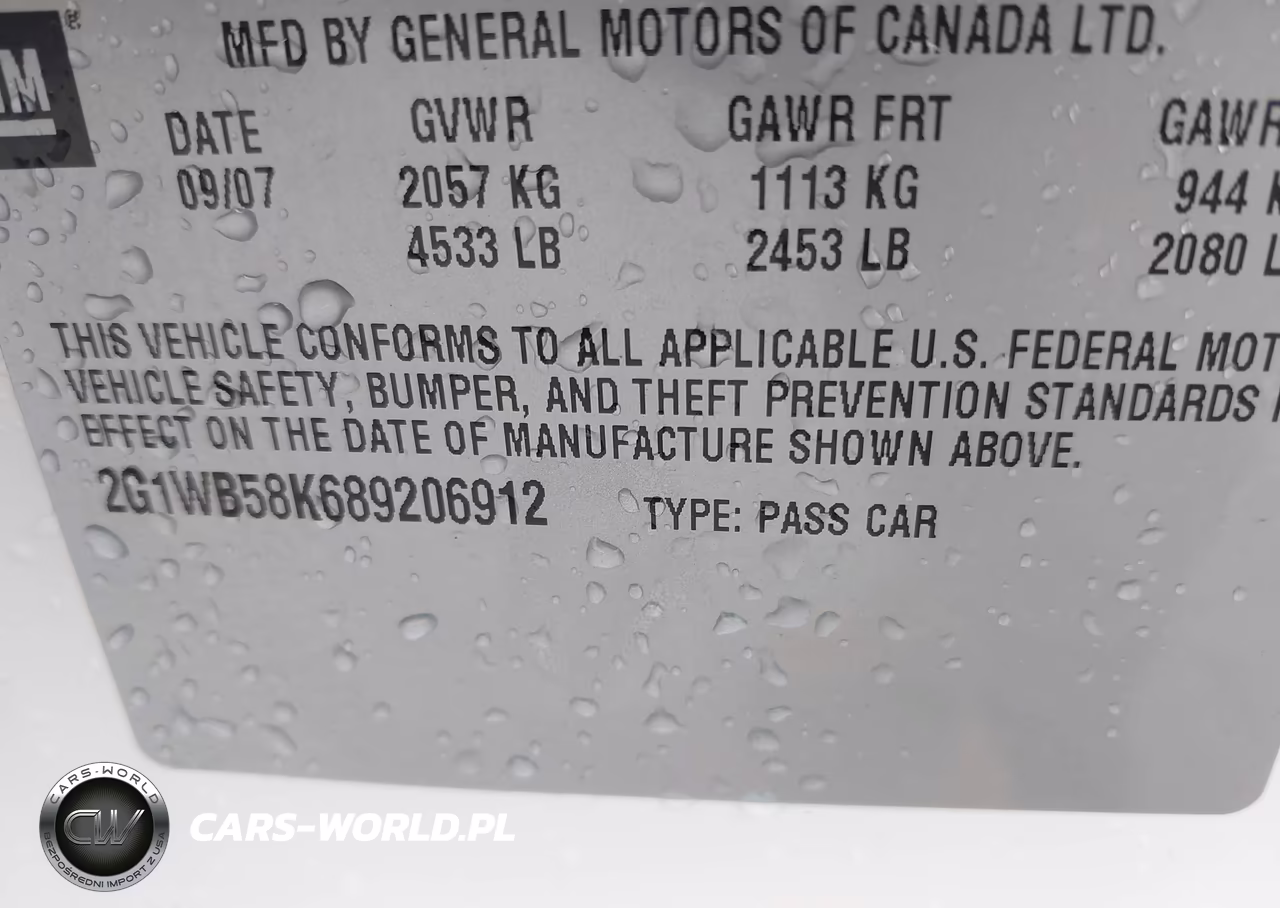 2008 Chevrolet Impala Ls VIN:2G1WB58K689206912 - 9