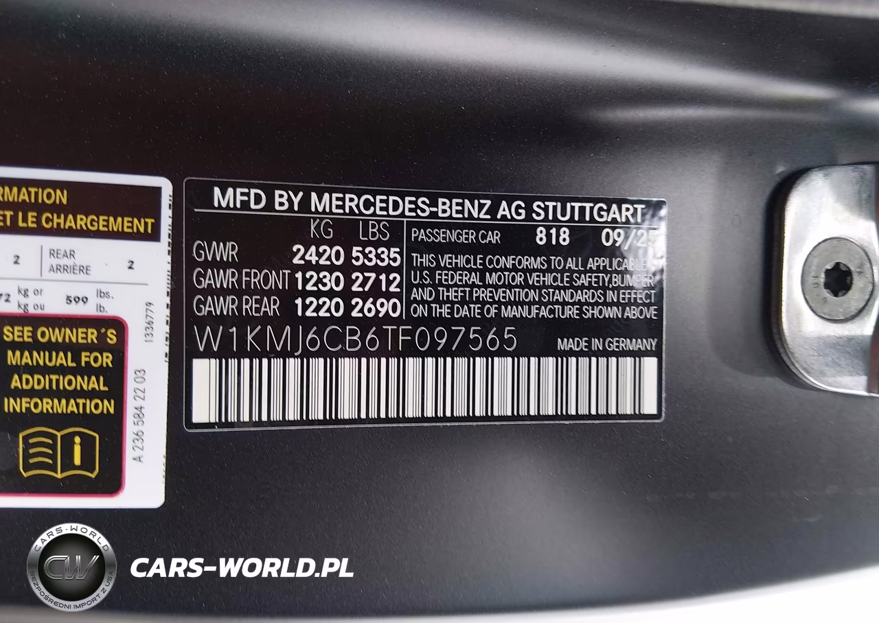 2026 Mercedes-Benz Amg Cle 53 VIN:W1KMJ6CB6TF097565 - 9