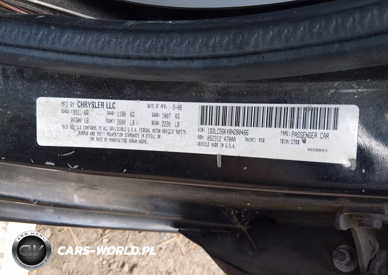 2008 Dodge Avenger Sxt VIN:1B3LC56K48N280466 - 9